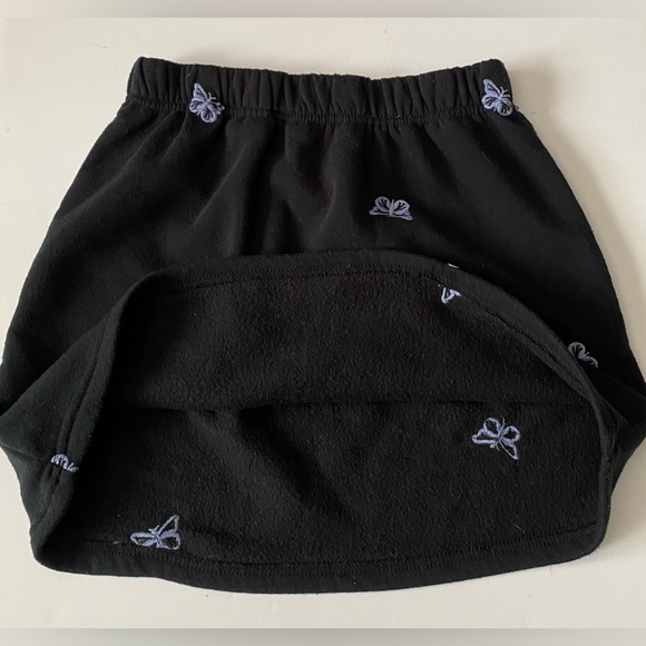 Cali 1850 Los Angeles Cropped Hoodie Sweatshirt and skirt Butterfly embroidery - Picture 13 of 14